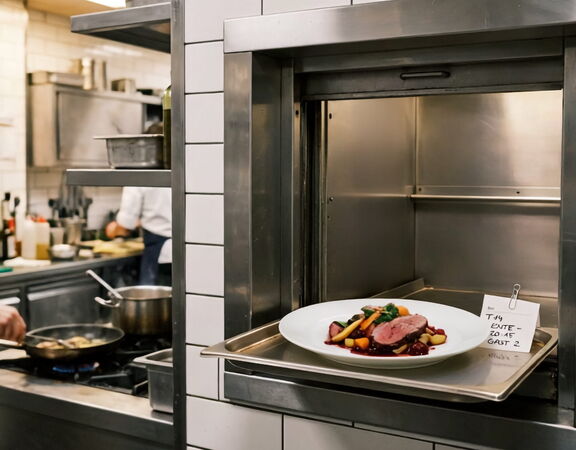 Speiselift in Restaurantküche