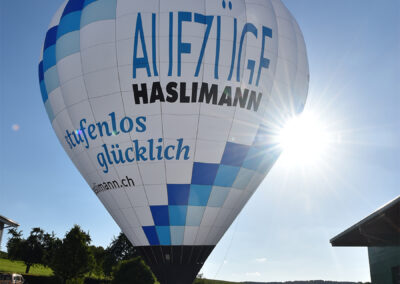 Infohöck mit Ballonstart