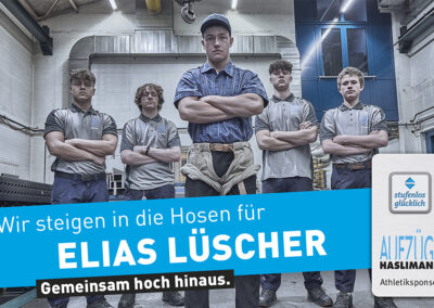 Wir steigen in die Hosen für Elias Lüscher