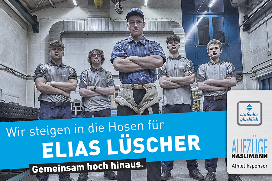 Wir steigen in die Hosen für Elias Lüscher