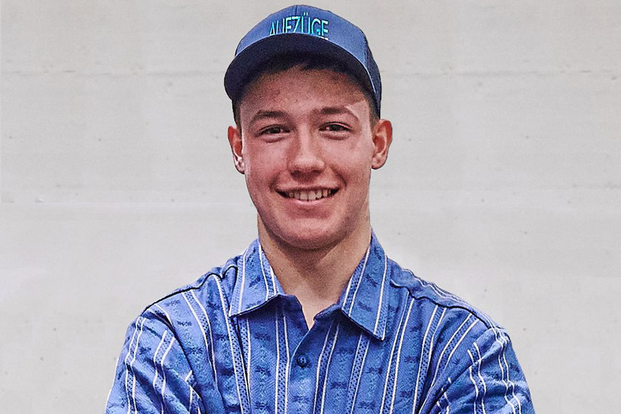 Elias Lüscher der erste Kranz! haslimann.ch