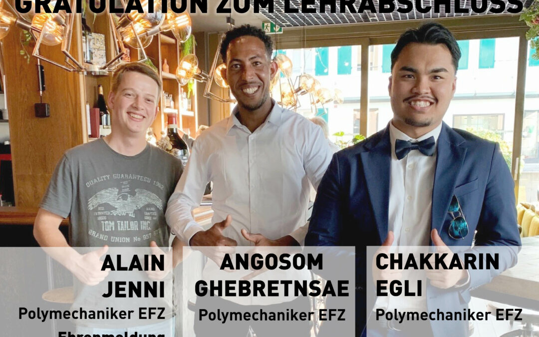 Gratulation zum Lehrabschluss