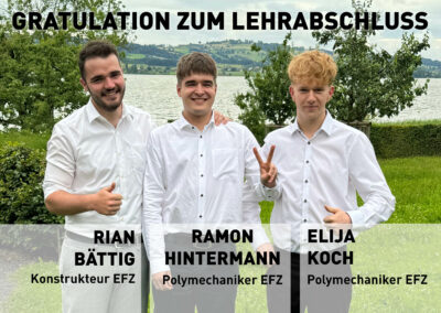Gratulation zum Lehrabschluss